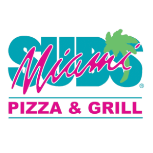 A logo of suds miami pizza and grill