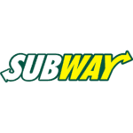A subway logo is shown on the side of a black background.